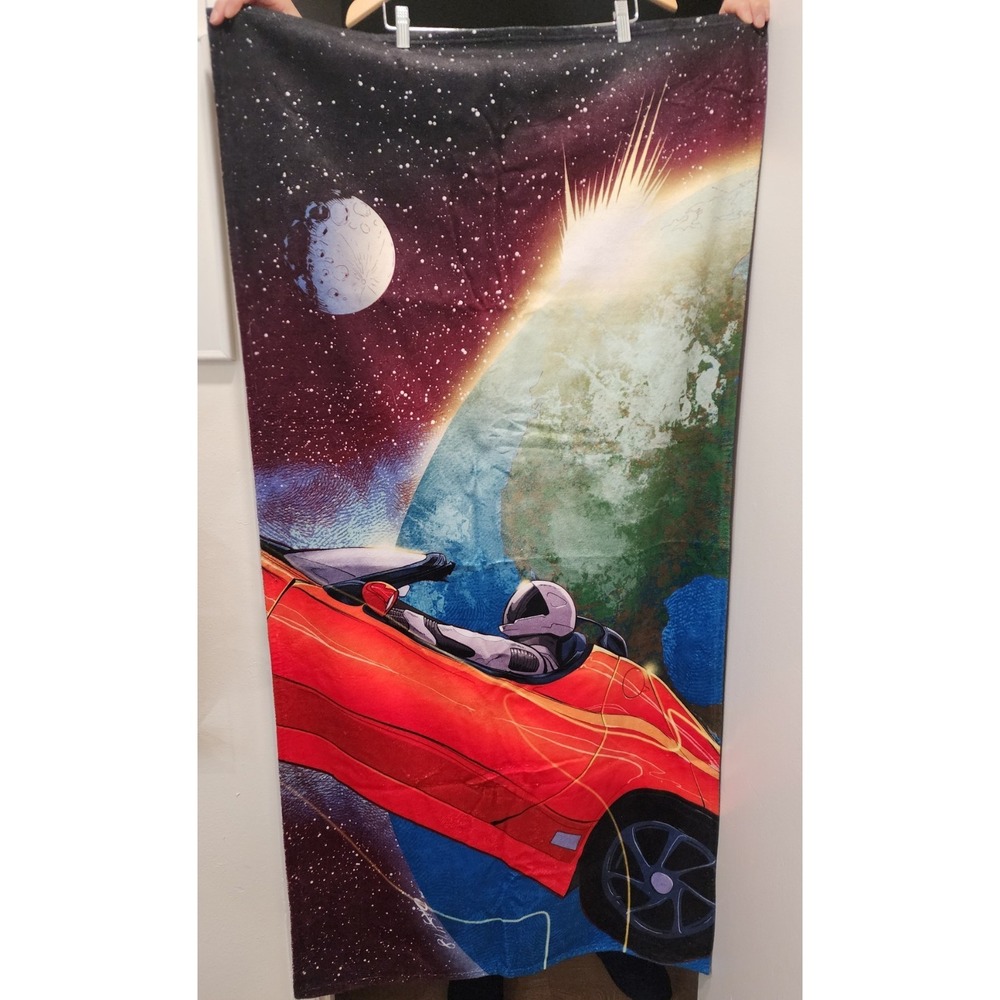 SpaceX Starman Roadster Earth Towel Tapestry 60x30